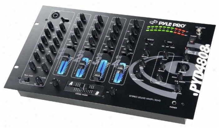 Pyle 19'' Harass  Rise 4 Passage Professional Mixer Pyd4808