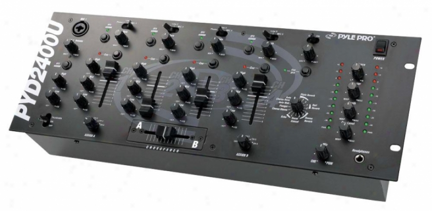 Pyle 19'' Rack Mount 4-channel Professional Mixer With Efx