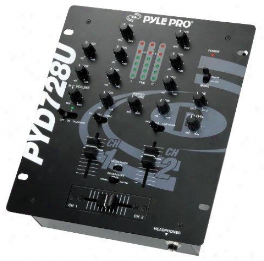 Pyle 2-channel Professional Mixer With Usb