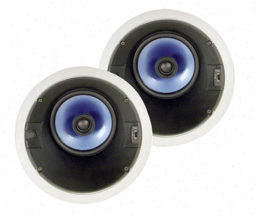 Pyle 250 Watt 6.5'' High-end Two-way Angle Front In-ceiling Speaker System