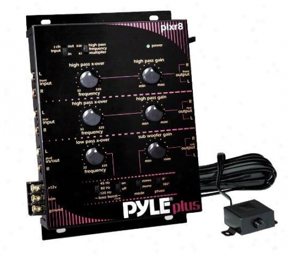 Pyle 3 Way Electronic Crossover W/remote Subwoofer Control