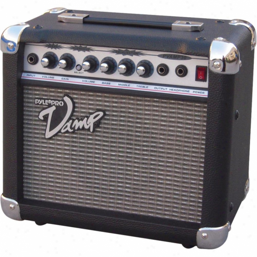 Pyle 30 Watt Vamp-series Amplifier With 3-band Eq And Overdrive