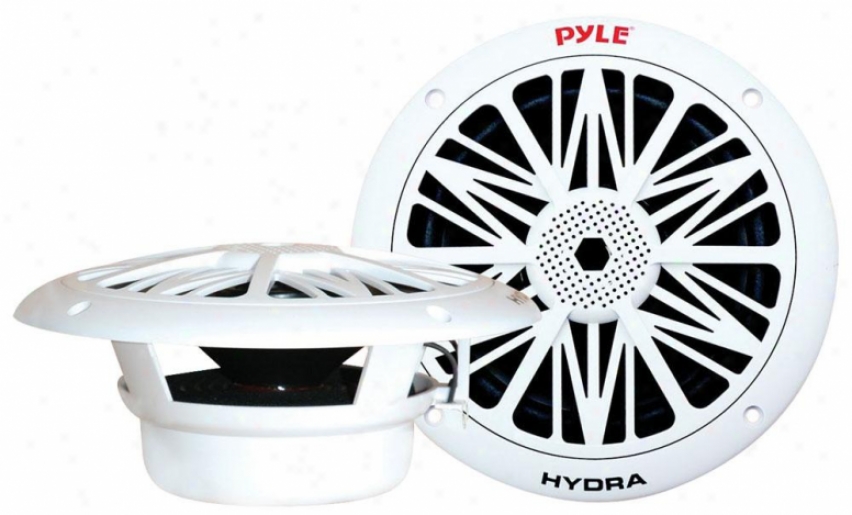 Pyle 300 Watts 8'' 2 Way White Marine Speakers