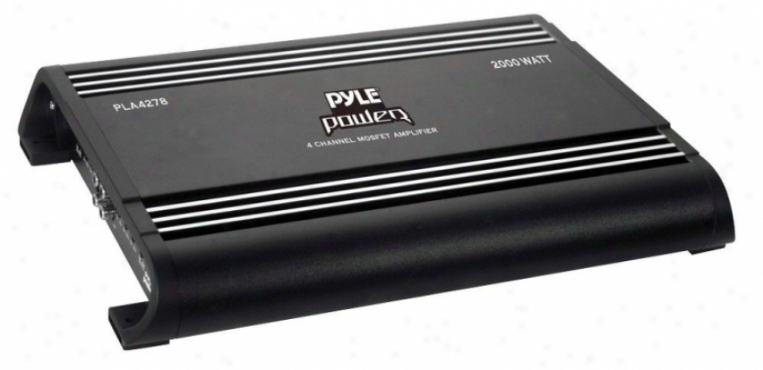 Pyle 4 Ch 2000 Watts Bridgeable Mosfet Amplifier