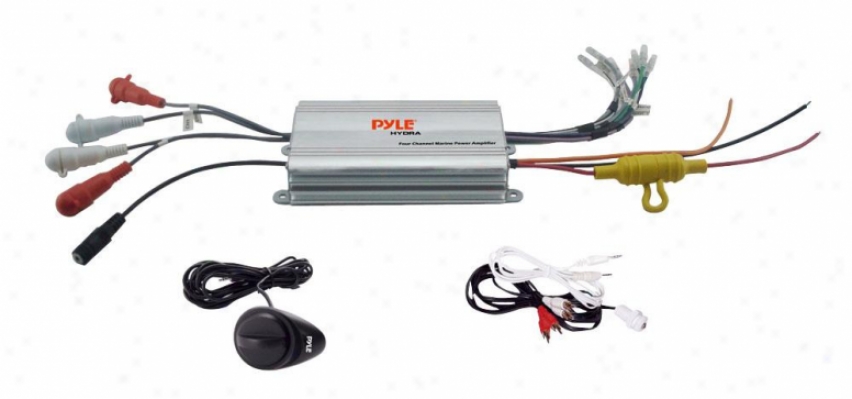 Pyle 4 Gutter Wzterproof Mp3/ Ipod Marine Power Amplifier