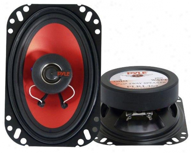 Pyle 4''x 6'' 180 Watt Two-way Speakers
