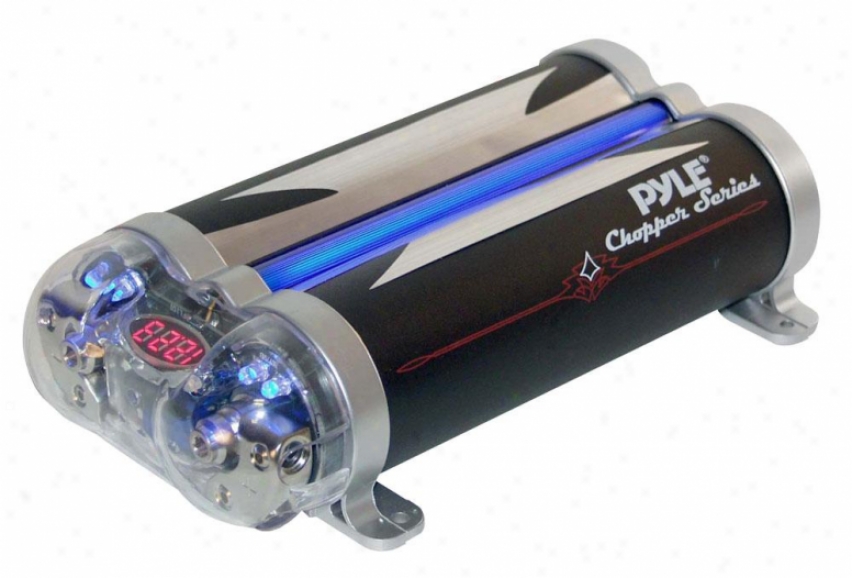 Ple 4.1 Farad Dual Link Capacitor W/blue Neon