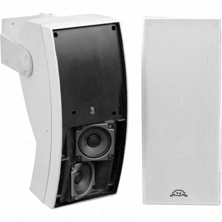 Pyle 5'' 3 Way Indoor/outdoor Water Proof Wall Mount Speaker System (white)