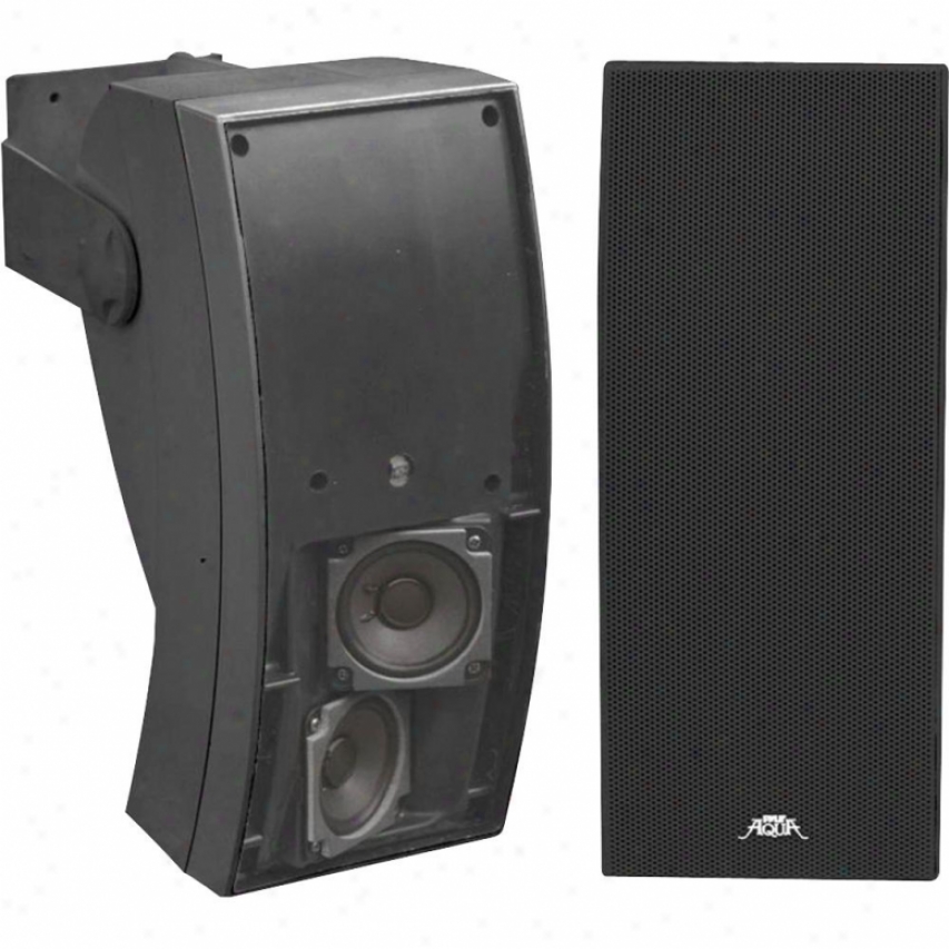 Pyle 5'' 3 Way Indoor/outdoor Water Proof Wall Mount Speaker System (black)