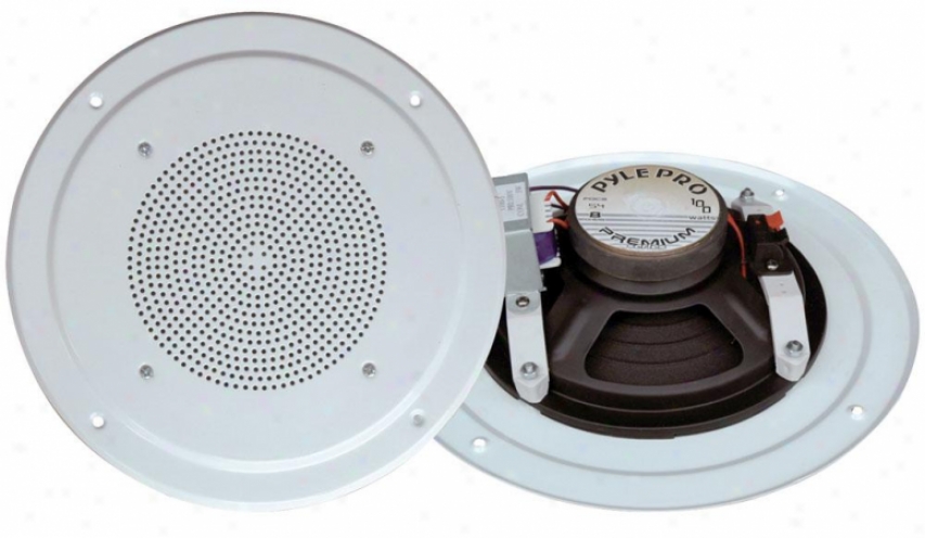 Pyle 5'' Full Range In Ceiling Speaker Scheme W/transformer