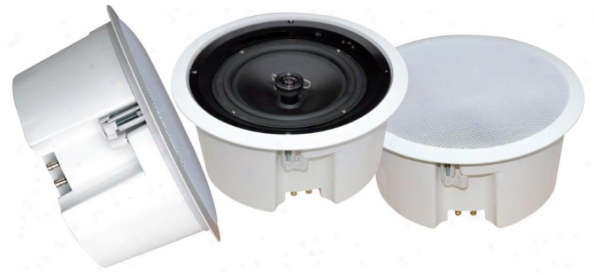 Pyle 5'' In Ceiljng Flussh Mouny Enclosure Speaker System W/rotary Tapping 70v Tr