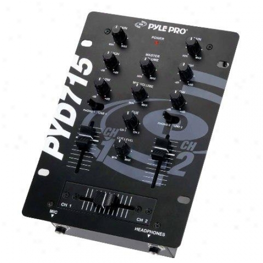 Pyle 6 1/2' 2-channel Professional Mixer