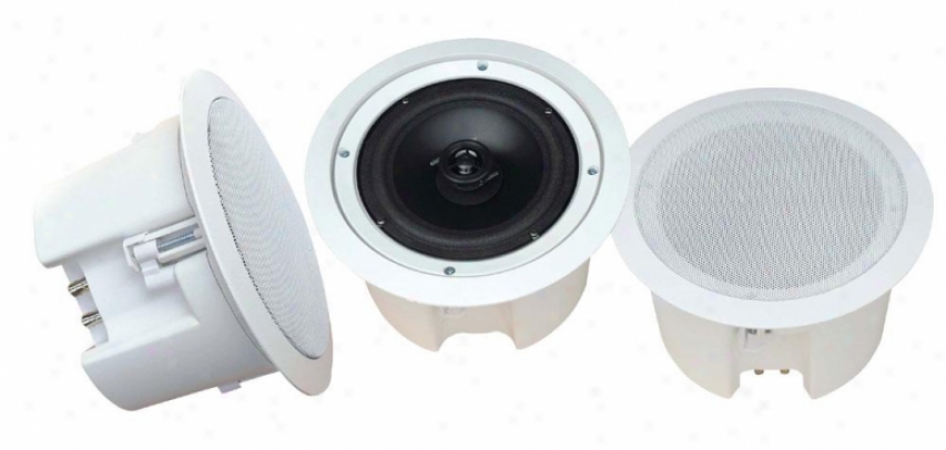 Pyle 6 1/2'' In-ceilung 2-way Flush Mount Enclosure Speaker System W/tranformer