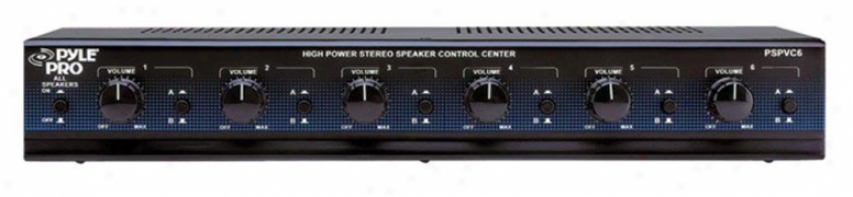 Pyle 6 Channel High Power Stereo Speaker Selector W/volume Control