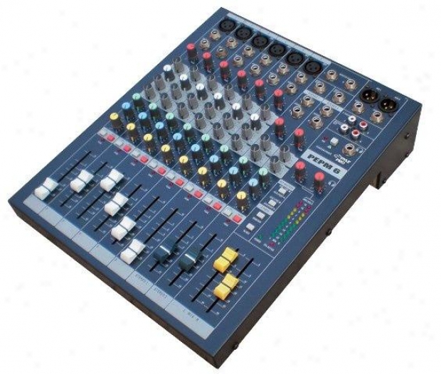 Pyle 6 Channel Professional Stereo Console Mixer