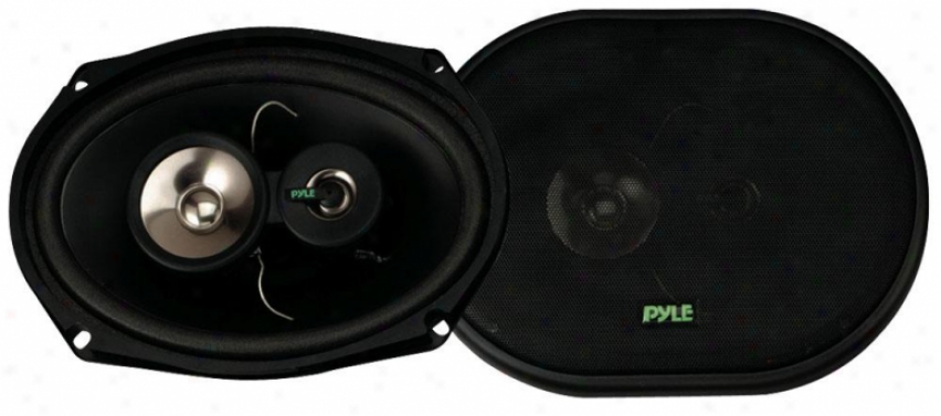 Pyle 6'' X 9'' 300 Watt Three-way Speakers