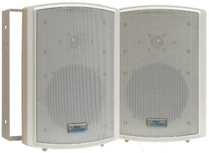 Pyle 6.5" 2-way Indoor/outdoor Waterproof On Wall Speaker (priced Single)