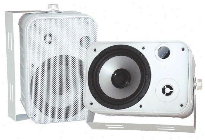 Pyle 6.5" Indoor/outdoor Waterproof Speakers White Pdwr50w