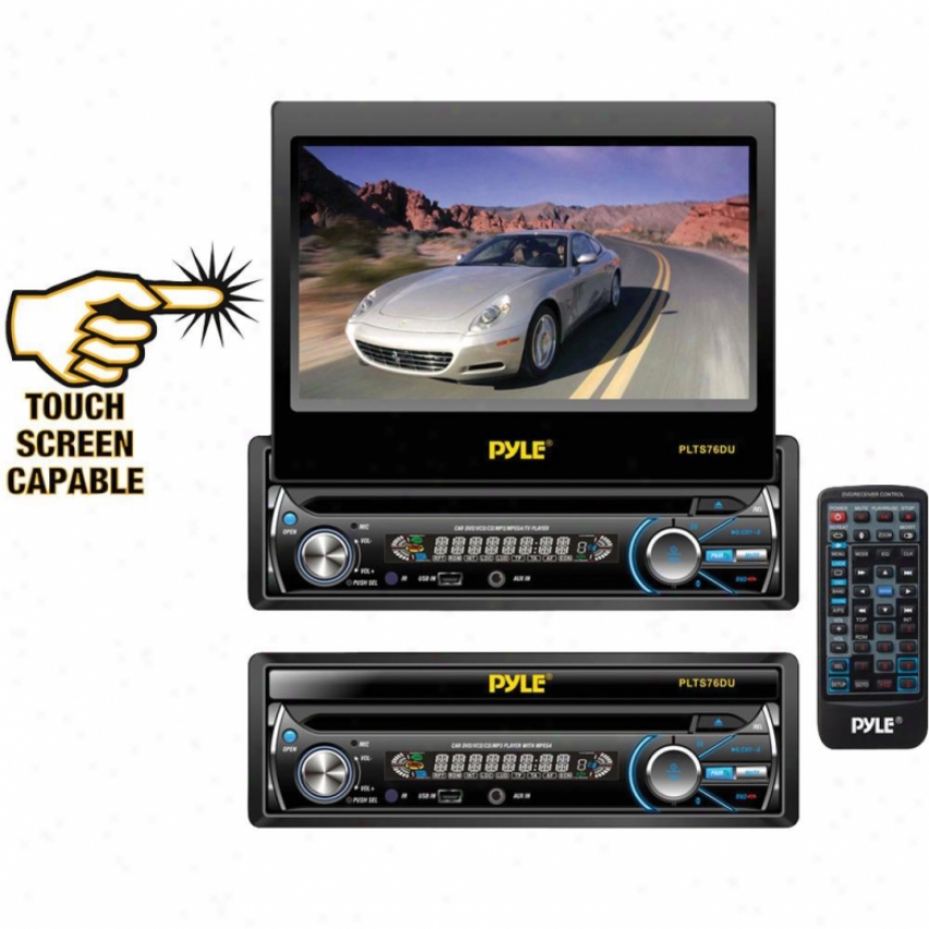 Pyle 7-in Touch Sieve Motorized Tft/lcd Monitor With Dvd/cd/mp3/am/fm Receiver