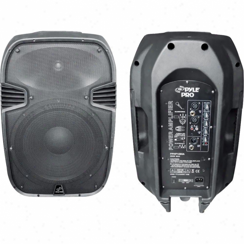 Pyle 800-watt 12" Poaered 2-way Plastic Molded Speaker System - Pphp1285a