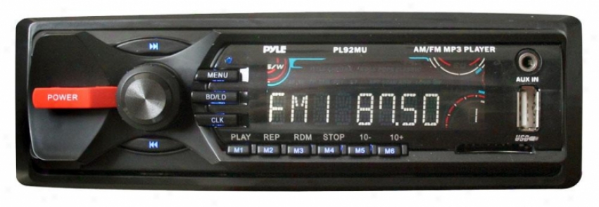 Pyle Am/fm-mpx Electrobic Tuning Radio W/usb/sd/mmc Reader