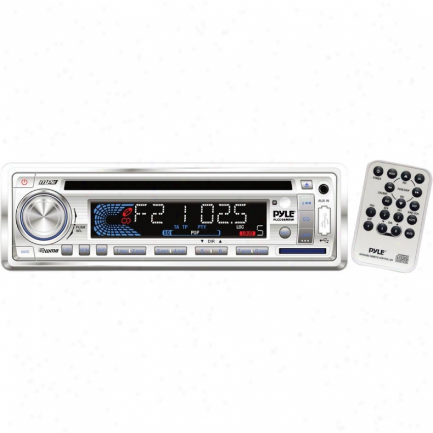 Pyle Am/fm-mlx In-dash Marine Cd/mp3 Player/weatherband/usb & Sd Card Function