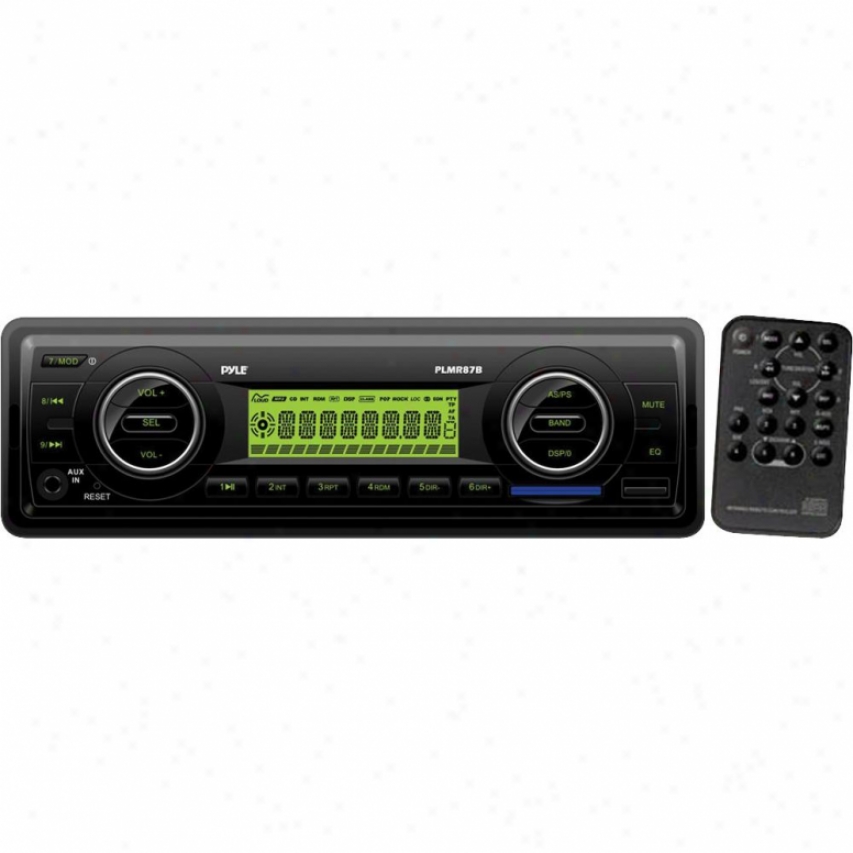 Pyle Am/fm-mpx In-dash Marine Mp3 Player/weatherband/usb & Sd Card - Black