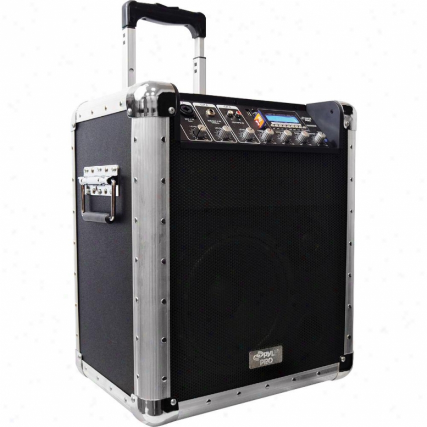 Pyle Bagtery Powered Portable Pa System W/usb/sd/mp3 Inputs(microlhone Included)