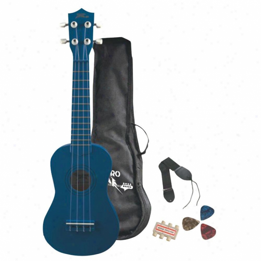 Pyle Livid Ukulele Soprano Starter Package For Beginners