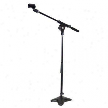 Pyle Compact Base Microphone Stand - Black - Pmks7