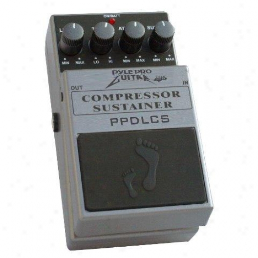 Pyle Compressor Sustainer Guitar Effects Pedal