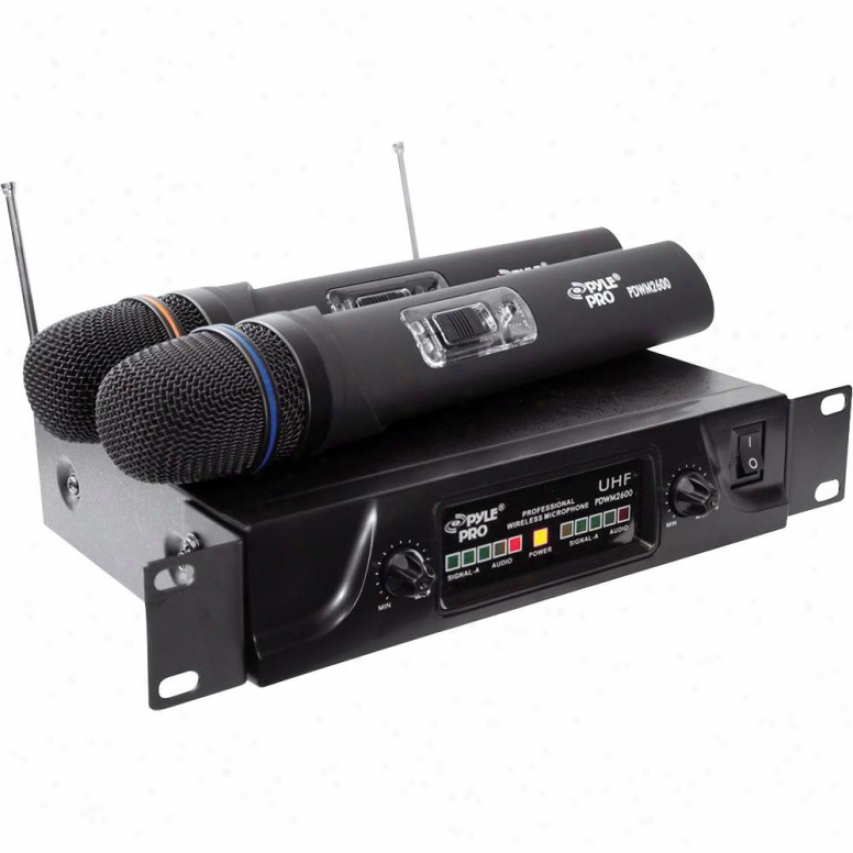 Pyle Dual Uhf Wireless Microphone System