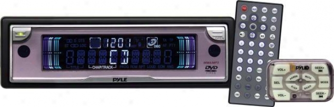 Pyle In-dash Mobile Dvd/cd/mp3/wma Player W/built-in Am/fm Tuner & Detachable Fa