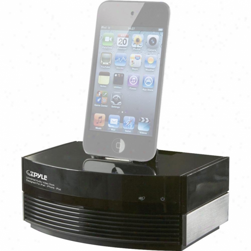 Pyle Iphone Ipad & Ipod Aduio-video Docking Speaer Media Center