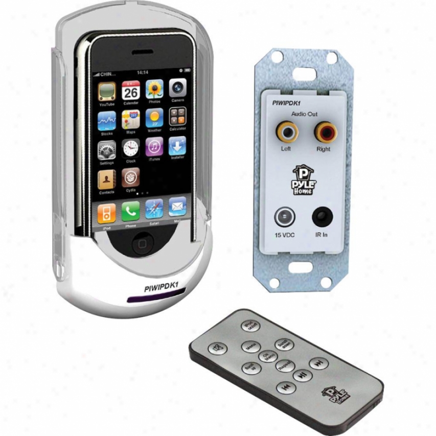 Pyle Ipod/iphone In-wall Mounted Audio/video Docking Centet W/wireless Remote