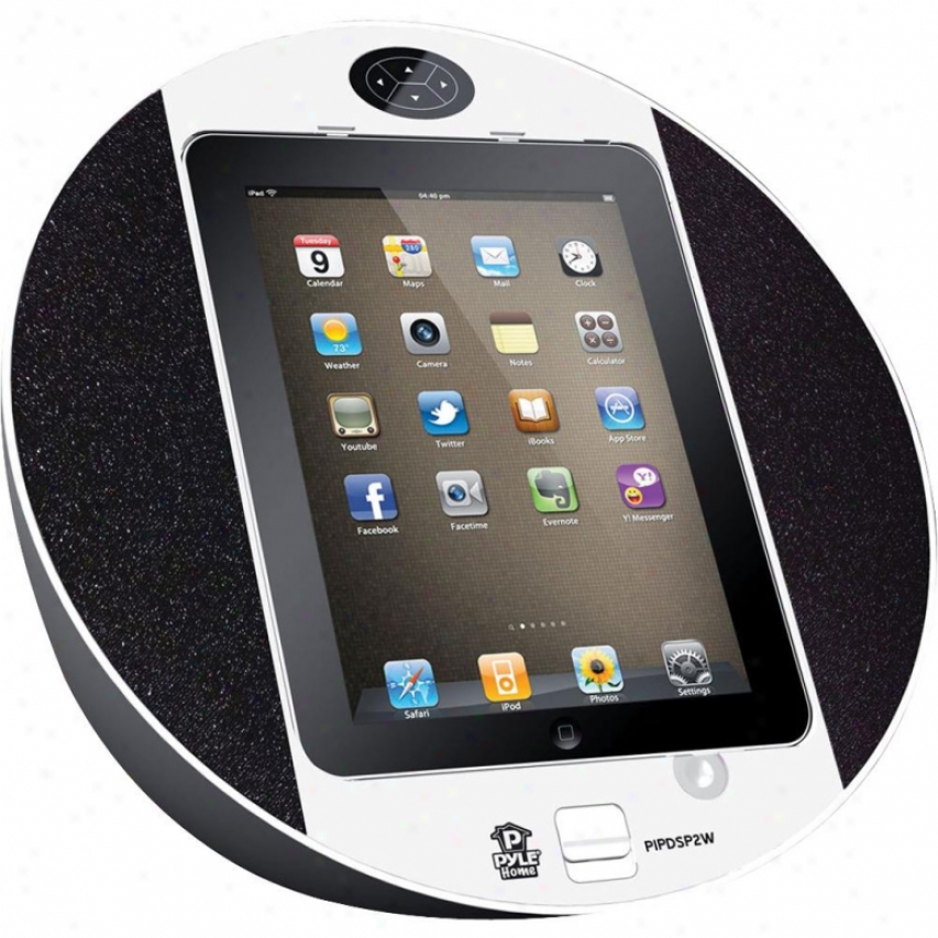 Pyle Ipod/iphone Ipad Touch Screen Dock With Built-in Fm Radio/alarm Clock (whit