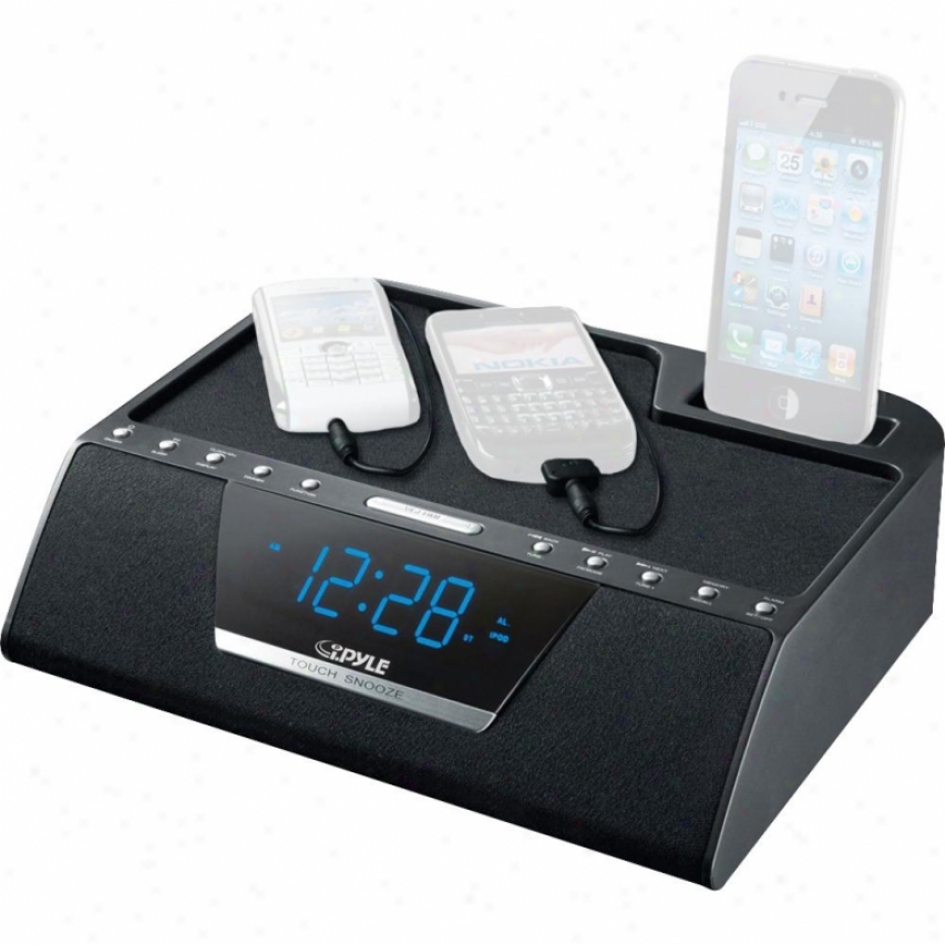 Pyle Ipod/itouch/iphone Multi-source Charging Clock Radio