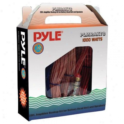 Pyle Marine Grade 8 Gauge Amplifier Installation Kit - Plmrakt8