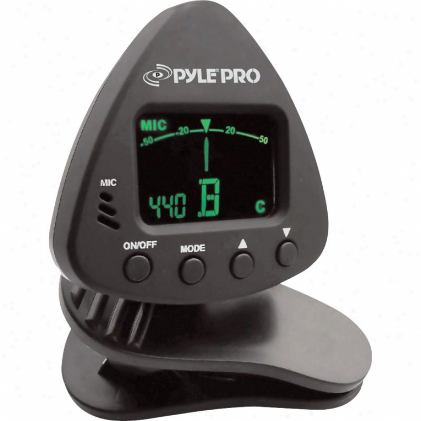 Pyle Mini Clip-on Tuner For Chromatic/guitar/bass/violin - Pgt10