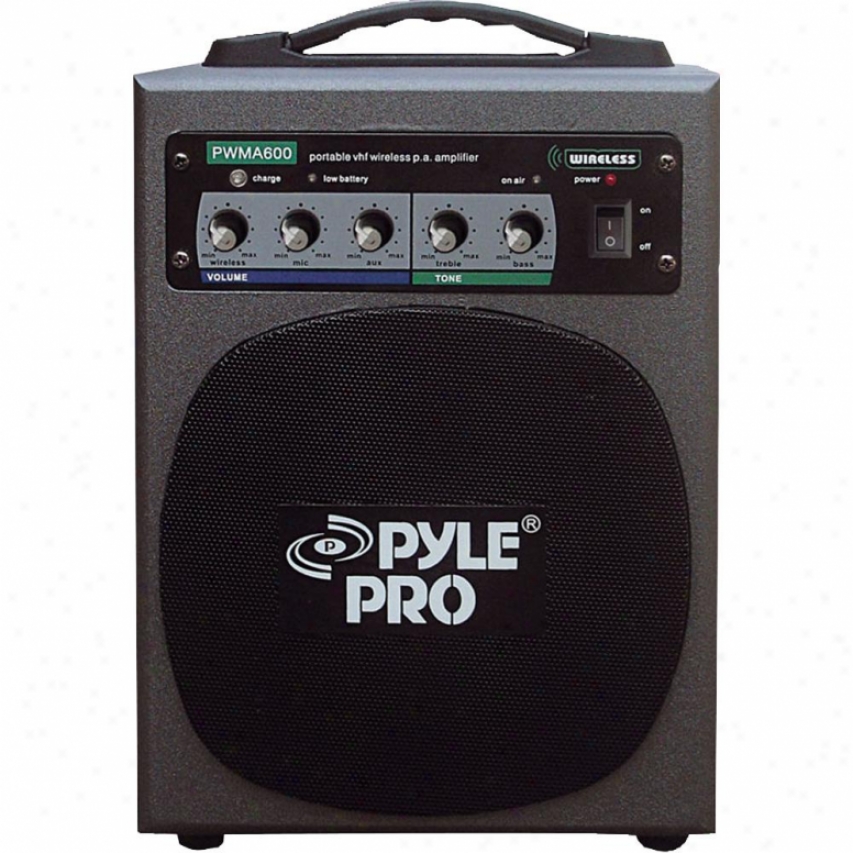 Pyle Open Box 100 Watt Wireless Battery Powered Pa System