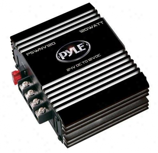 Pyle Plug In Car 20 Watt 24v Dc To 12vdc Power Inverter W/ Pmw Technology