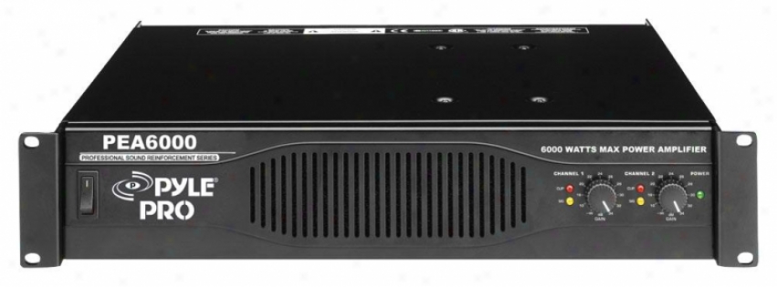 Pyle Professional 6000 Watts Stereo Power Amplifier