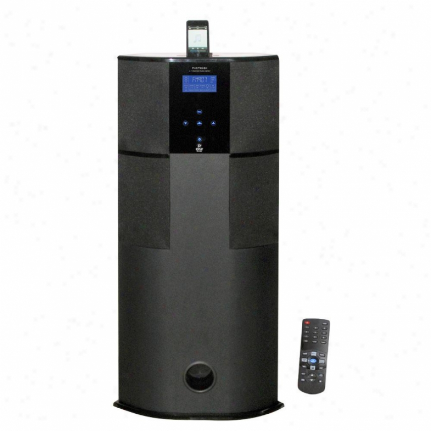Pyle Speaker Tower With Ipod Dock - Black