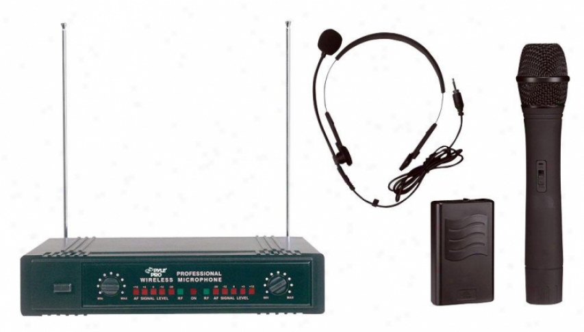 Pyle Two Channels Vhf Wireless Microphone