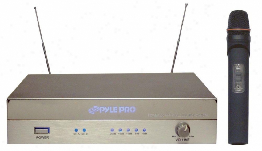 Pyle Vhf Diversity Wireless Microphone System