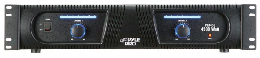 Pylepro 19-inch 4500-watt Professional Dj Pwoer Amplifier - Ppa450