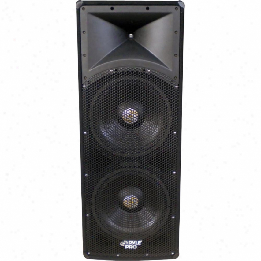 Pylero 1600-watt Dual 15" 3-way Pa Speaker Cabinet