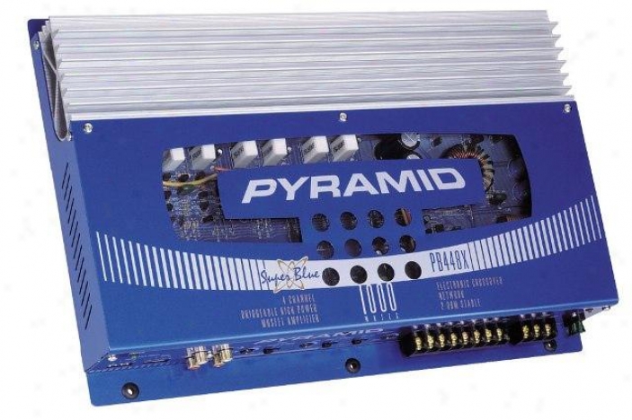 Pyramid 1000 Watt 4 Cannel Mosfet Amplifier W/sub Crossover