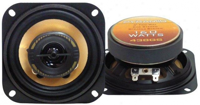 Pyramid 4'' 160 Watts Two-way Speakers