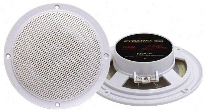 Pyramid 5.25'' Marine 100 Watts Dual Cone Waterproof Stereo Speakers